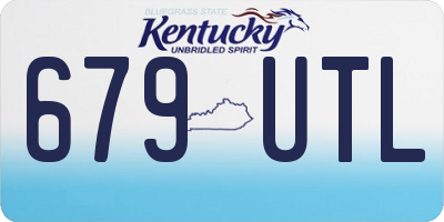 KY license plate 679UTL