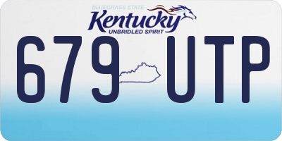 KY license plate 679UTP