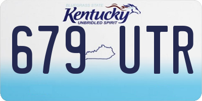 KY license plate 679UTR