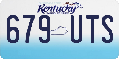 KY license plate 679UTS