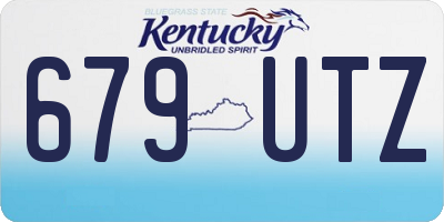 KY license plate 679UTZ