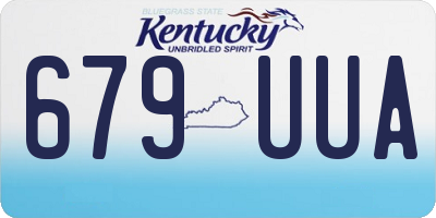 KY license plate 679UUA