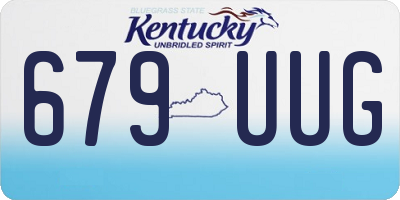 KY license plate 679UUG