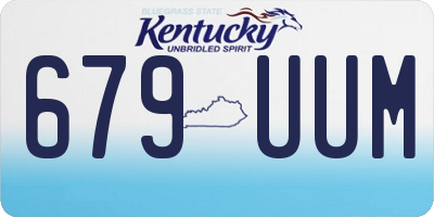 KY license plate 679UUM