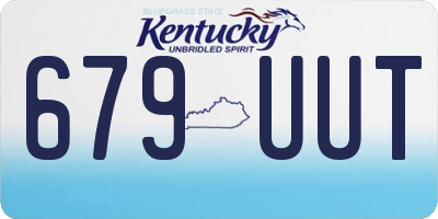 KY license plate 679UUT