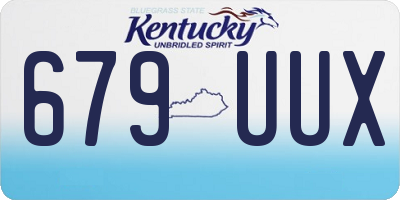 KY license plate 679UUX