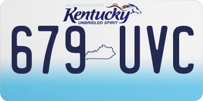 KY license plate 679UVC