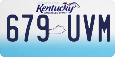 KY license plate 679UVM