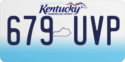 KY license plate 679UVP