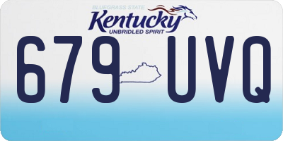 KY license plate 679UVQ