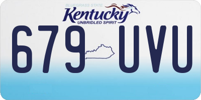 KY license plate 679UVU