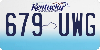 KY license plate 679UWG