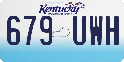 KY license plate 679UWH