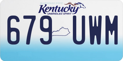 KY license plate 679UWM