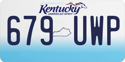 KY license plate 679UWP