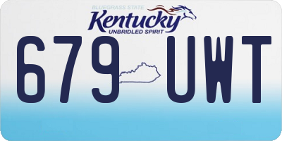 KY license plate 679UWT