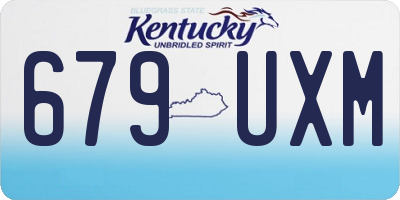 KY license plate 679UXM