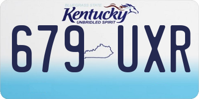 KY license plate 679UXR