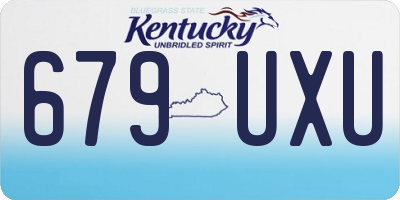 KY license plate 679UXU