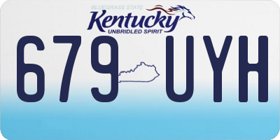KY license plate 679UYH