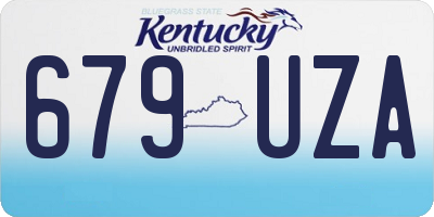 KY license plate 679UZA