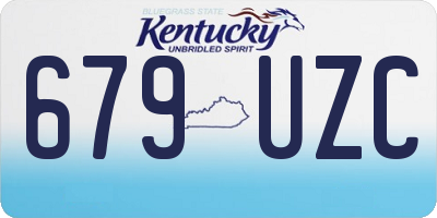 KY license plate 679UZC