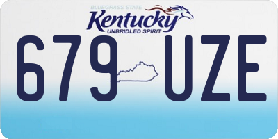 KY license plate 679UZE