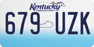 KY license plate 679UZK