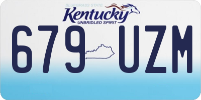 KY license plate 679UZM