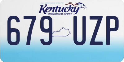 KY license plate 679UZP