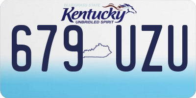 KY license plate 679UZU