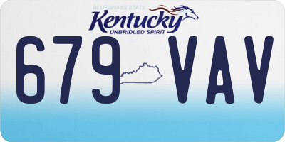 KY license plate 679VAV