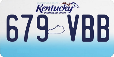 KY license plate 679VBB