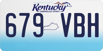 KY license plate 679VBH