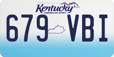 KY license plate 679VBI