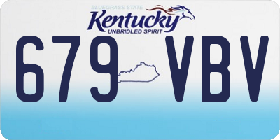 KY license plate 679VBV