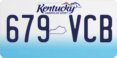 KY license plate 679VCB