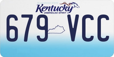KY license plate 679VCC