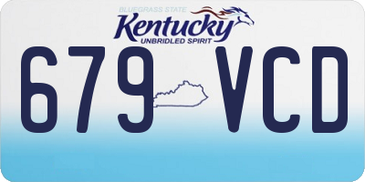 KY license plate 679VCD