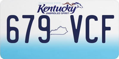 KY license plate 679VCF