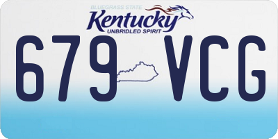 KY license plate 679VCG