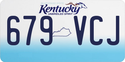KY license plate 679VCJ