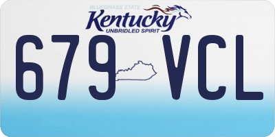 KY license plate 679VCL