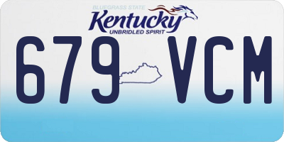KY license plate 679VCM