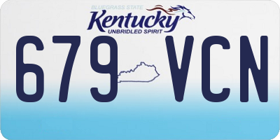 KY license plate 679VCN