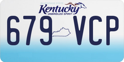 KY license plate 679VCP