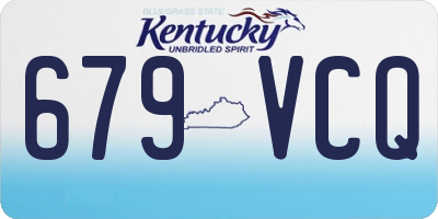 KY license plate 679VCQ