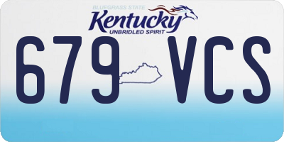 KY license plate 679VCS
