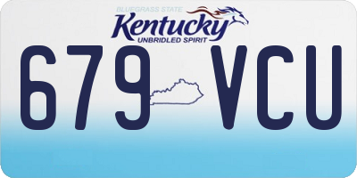 KY license plate 679VCU