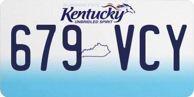KY license plate 679VCY